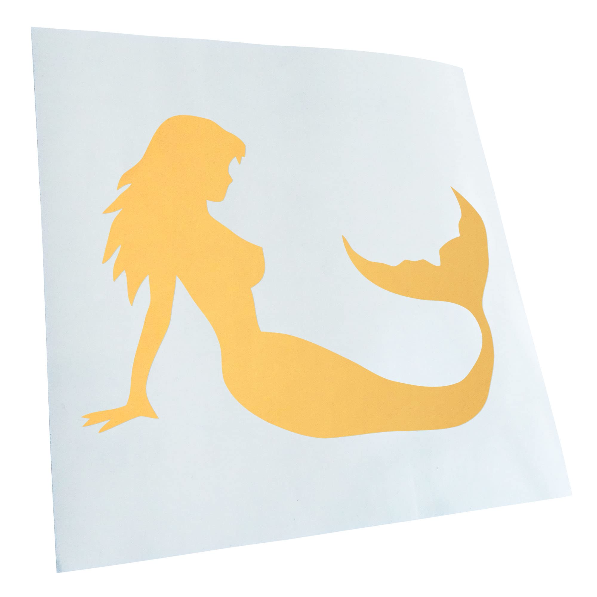 Kiwistar - Car Sticker - Cream - 13.5 x 10 cm Mermaid - Mermaid - Rear Window Car Sticker Weatherproof for Car Truck Moped Truck - Sticker Exterior Self-Adhesive Tuning Accessories for Windows