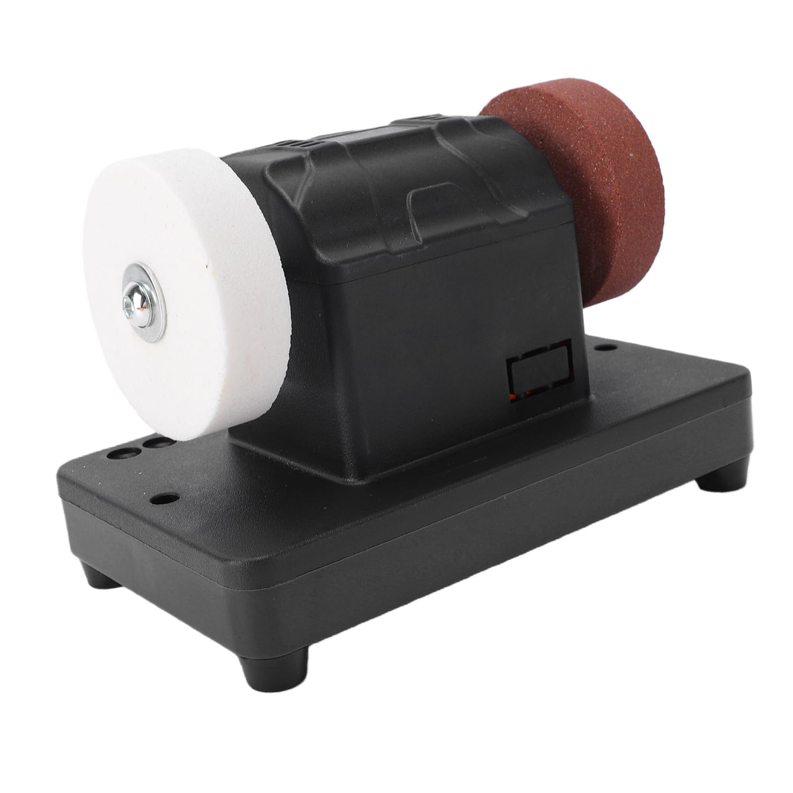 Jeffergarden Mini Amoladora de Banco de 3 Pulgadas, Velocidad Variable 2000-6000RPM, Amoladora de Banco Inalámbrica con Doble Rueda de Esmeril y Amortiguación Mejorada para Batería 48-11-1835