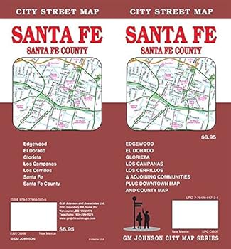 Map Santa Fe & Santa Fe County, New Mexico Street Map Book