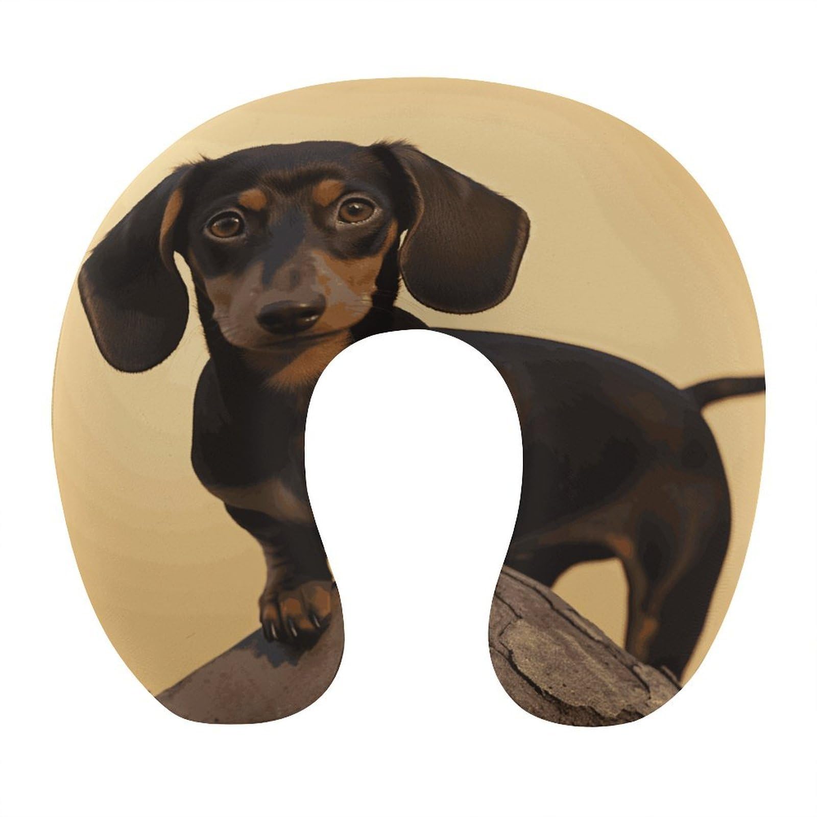 Btcowzrv Style A Cute Dachshund U Shaped Neck Pillow Travel Pillows