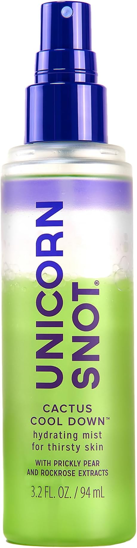 Unicorn Snot Cactus Cool Down™ After Sun Soothing Spray - Hydrating Facial Mist, Makeup Primer & Blue Light Shield – Cooling Spray with Aloe, Jojoba & Prickly Pear