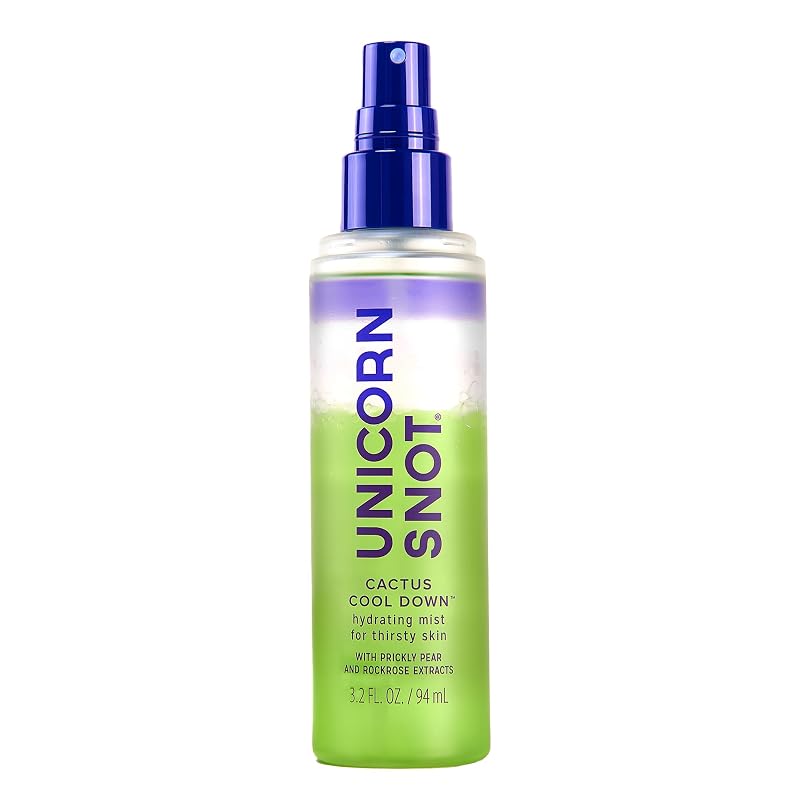 Bruma facial pós-sol UNICORN SNOT Cactus Cool Down™ com aloe vera, jojoba e pera espinhosa