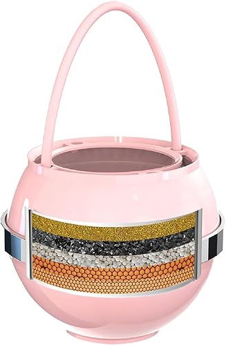 Miniatura 12 de Filtro de baño para grifo de bañera, filtro de agua Kinder de bañera, suavizante de agua dura, elimina el 99% de contaminantes, plomo, cloro y Blanco