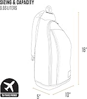 Vista 5 de Carhartt Bolso bandolera duradero, mochila cruzada con hebilla de liberación lateral, funda para tableta y correa ajustable, Greenstone