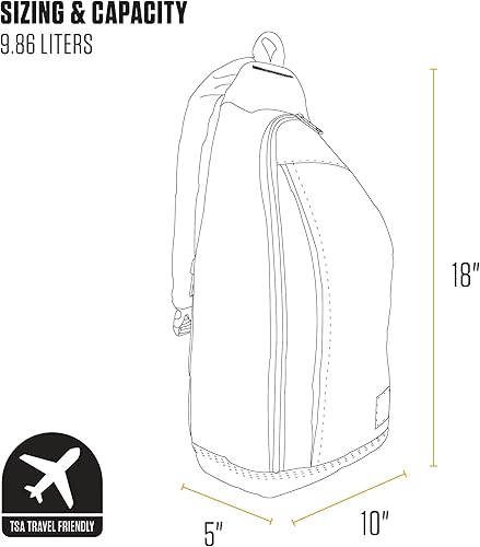 Miniatura 5 de Carhartt Bolso bandolera duradero, mochila cruzada con hebilla de liberación lateral, funda para tableta y correa ajustable, Greenstone