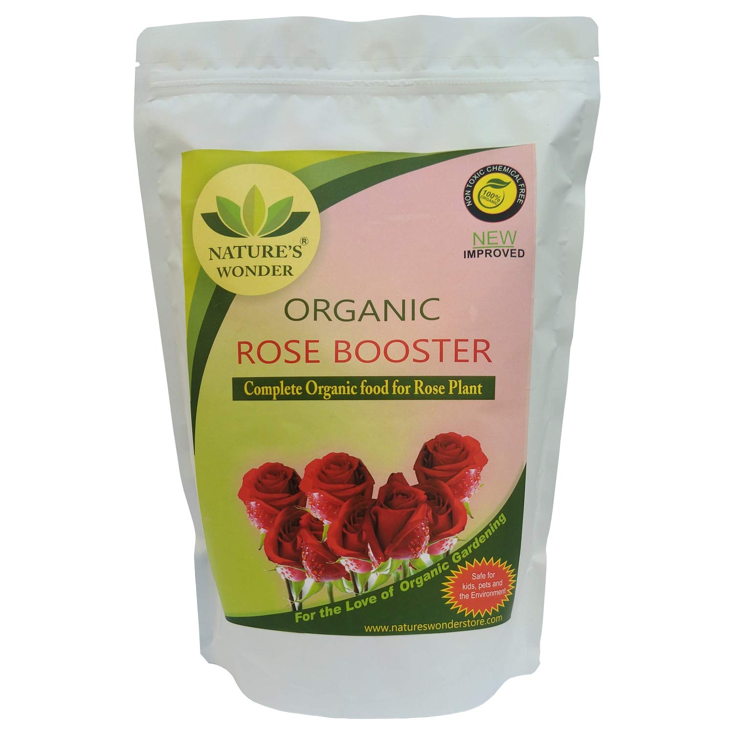 NATURES WONDER� Organic Rose Booster Complete Solution for Rose Plant, 100% Organic Plant Food for Beautiful Flowering & Healthy Plants (250 gm) (B07CNVBL3F) Amazon Price History, Amazon Price Tracker