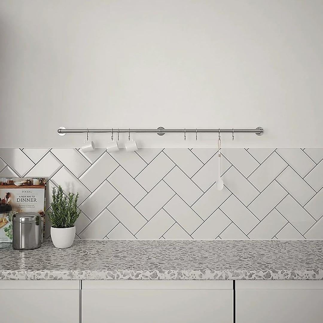 Forgeworks Utensil Rail 100cm Stainless Steel Silver