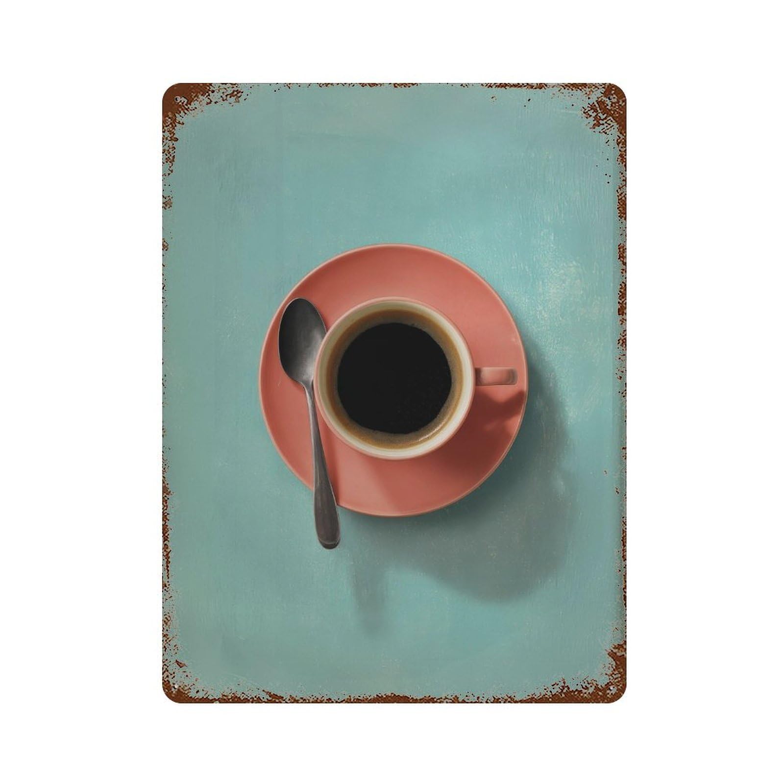 xiaoxiaoshen Coffee Cup1 Wall Decor Art Metal Tin Poster Modern Home Decor Art Home Bar Shop Decorations Vintage Sign 40x30cm