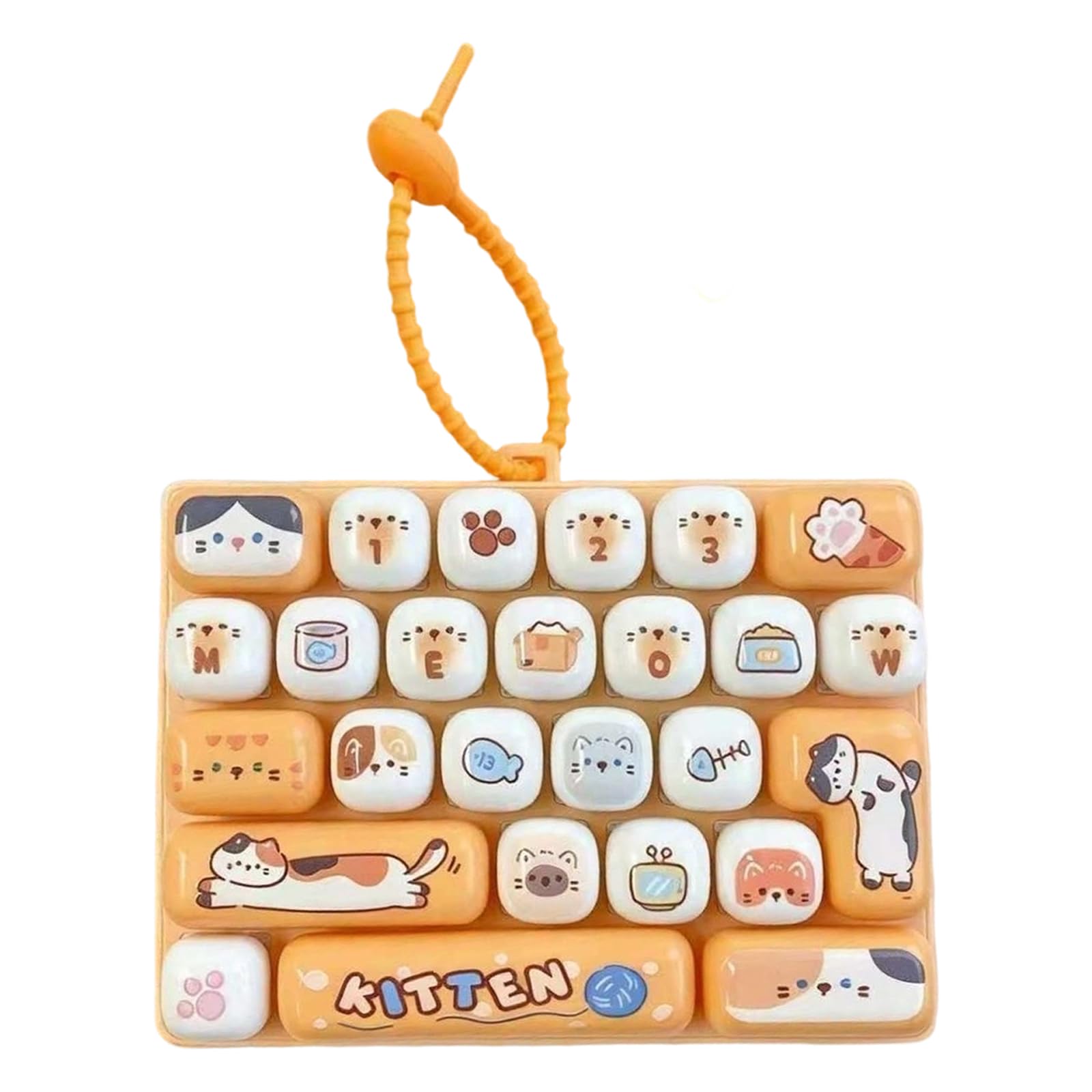 26 Key Mini Mechanical Keyboard Fidget Toy, Finger Press Sensory Toy