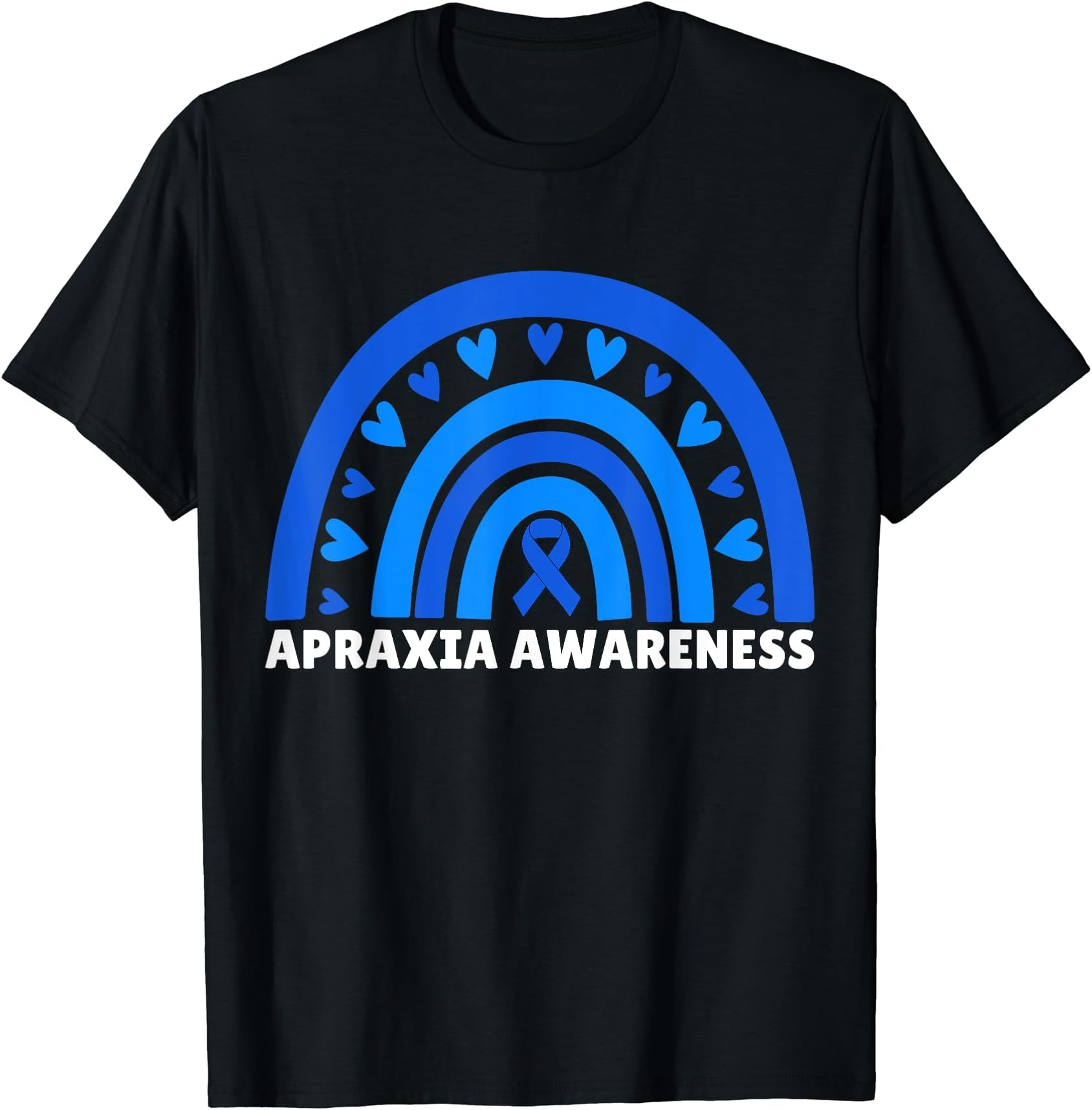 Apraxia Awareness Sister Brother Son Rainbow Apraxia Warrior T-Shirt