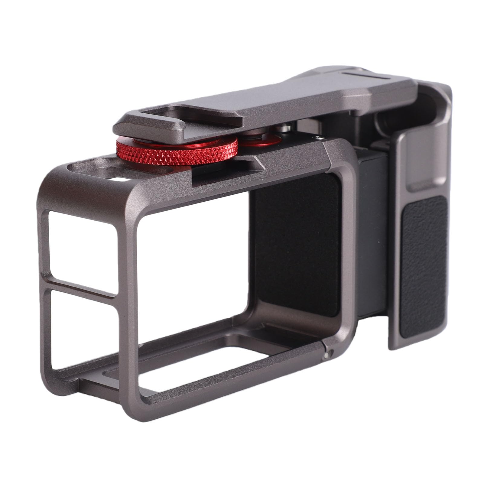 AMONIDA Maniglia per Fotografia di Strada con Kit Gabbia, Impugnatura Leggera per Chiave Otturatore per 4, Comoda Impugnatura Antiscivolo per Uso a Lungo Termine