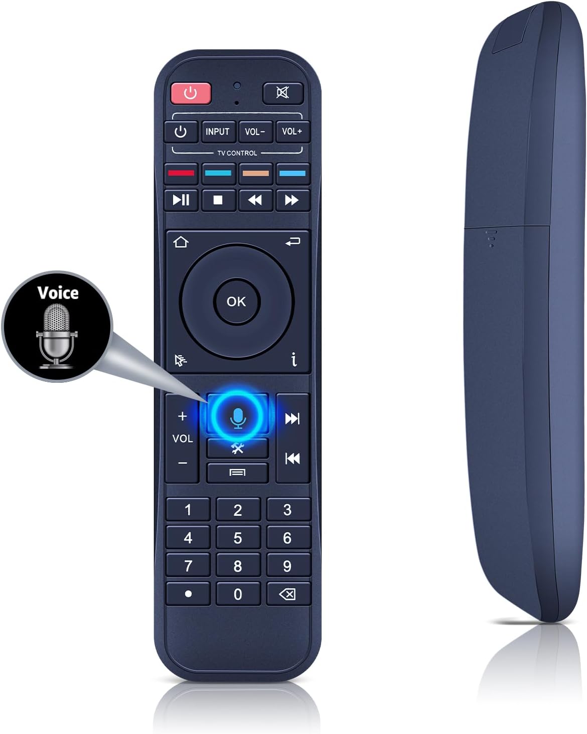 New Voice Remote Control Replacement for 2026 Super Smart Box S7 Pro Max Ultra S7 Prime, Bluetooth 5.0, RC-200