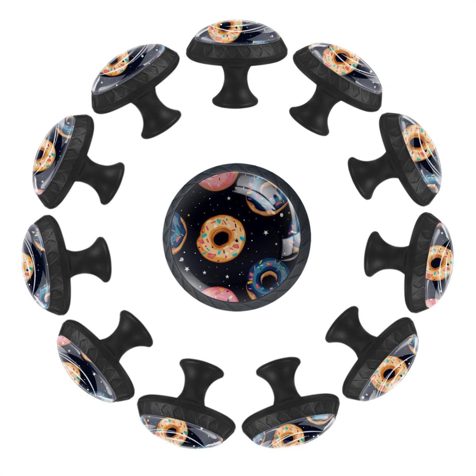 Boutons ronds en forme de donuts en cristal transparent pour moderniser vos commodes et tiroirs