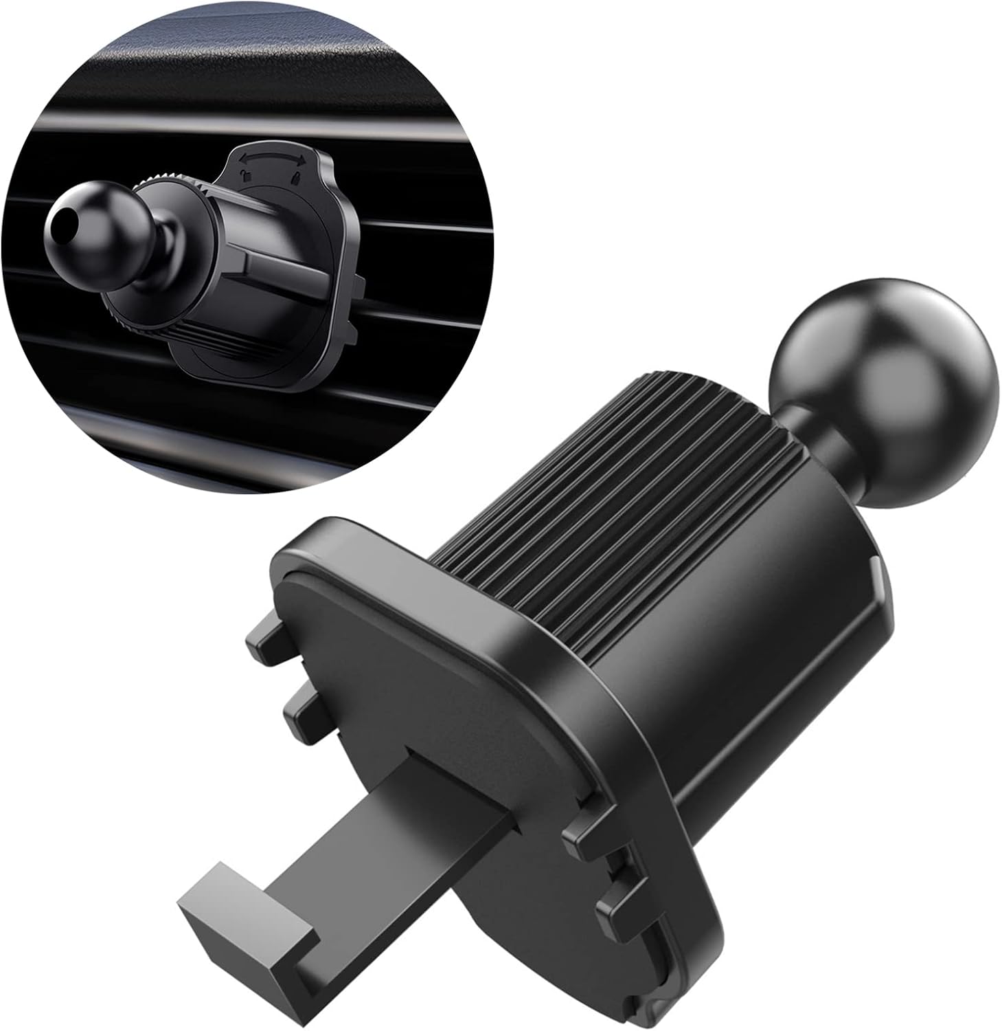 Yuly Mobile Bracket Clip Air Vent Clip for Most Car Phone Holder Cellphone Holder Mount Vent Grip with Joint Ball Dia- 17mm Accessories image 2