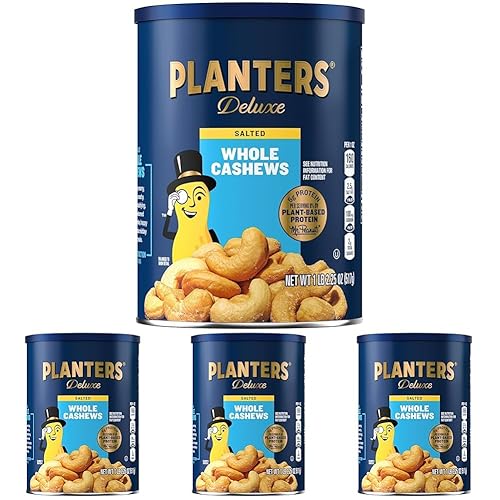 Miniatura 27 de PLANTERS Anacardos de sidra de manzana de 13 onzas + anacardos ligeramente salados de lujo, aperitivos de fiesta, proteína a base de plantas,