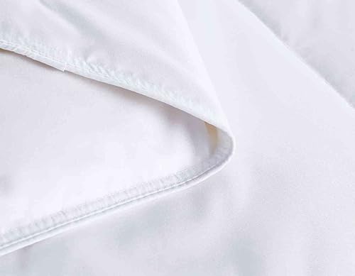 Miniatura 5 de All American Collection Edredón de plumas de microfibra suave acolchado tamaño Queen ultra suave blanco funda de edredón