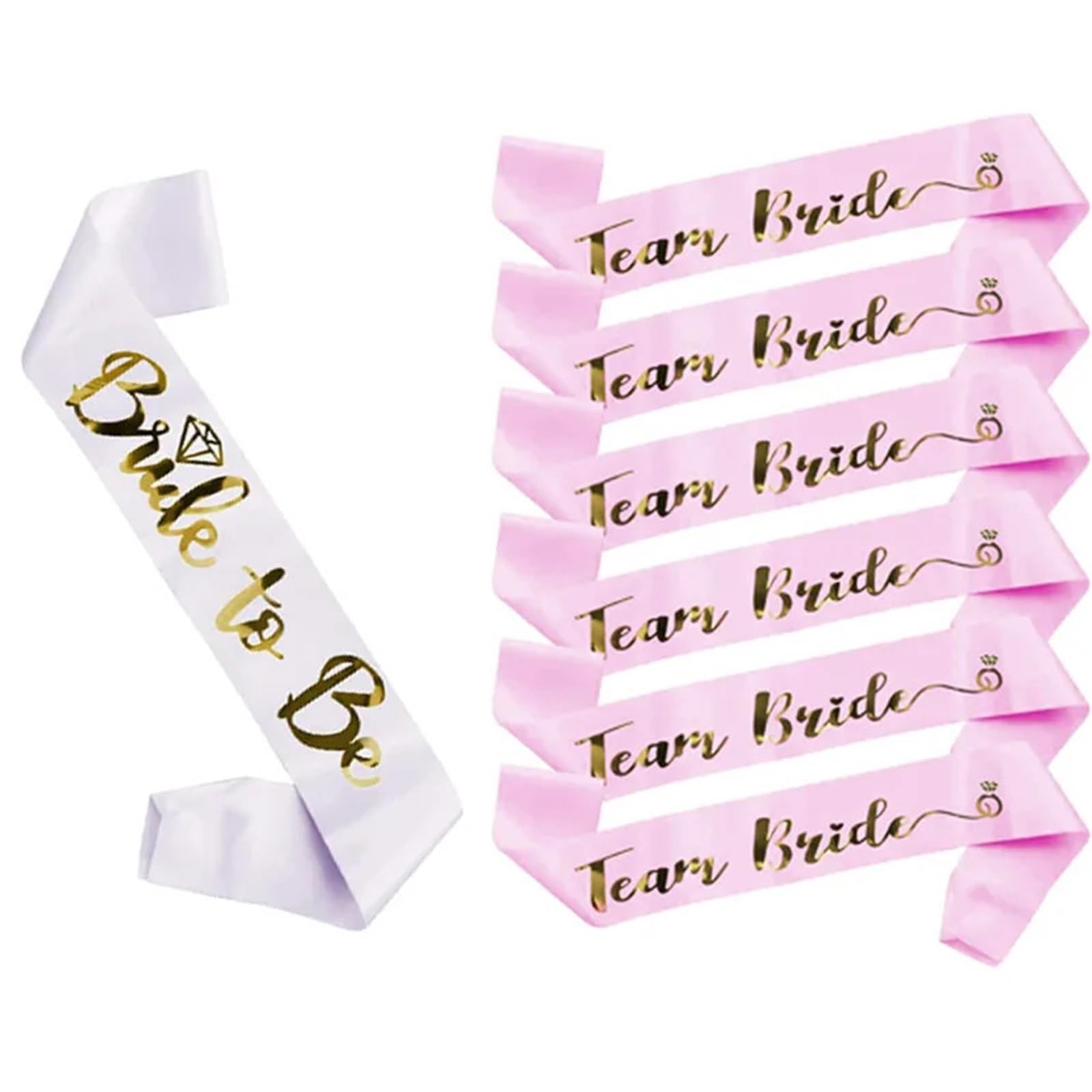 schleier jga Bride To Be Schärpenhut Schleier | Hochzeit, Brautparty, Dekoration, Junggesellinnenabschied, Junggesellinnenabschied, Brautjungfern(14pcs set)