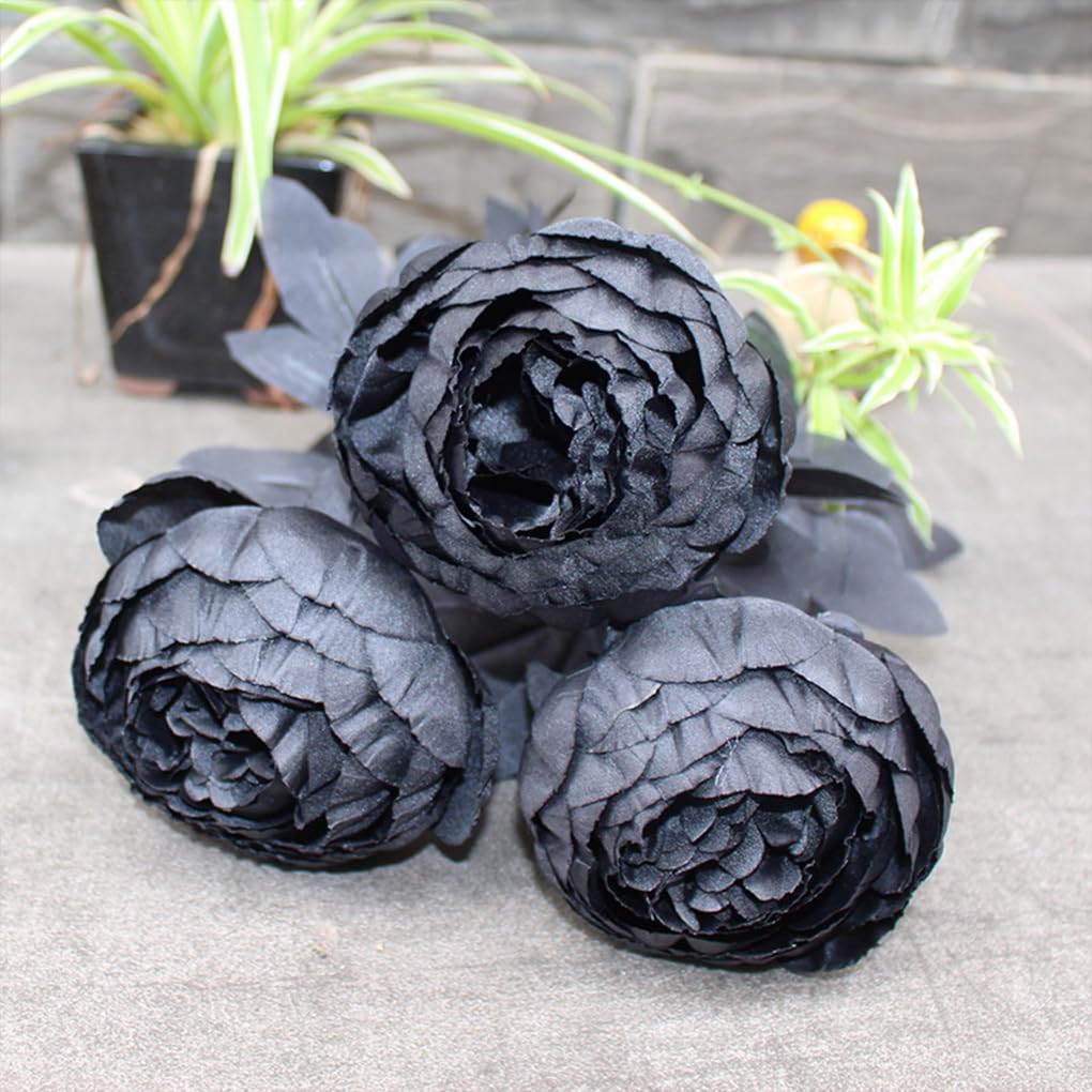 Künstliche Pfingstrosen aus Seide, für Innen- und Außenbereich, Pfingstrosen, künstliche Blumen, Hochzeit, künstlich, Blumenstrauß, Zhizhi-Beeren, 3 Sets