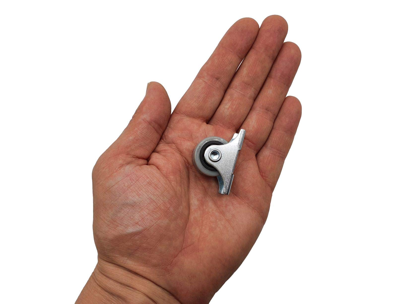 Pack Van 4 Kleine Wielen - 25 mm Rubberen Vaste Zware