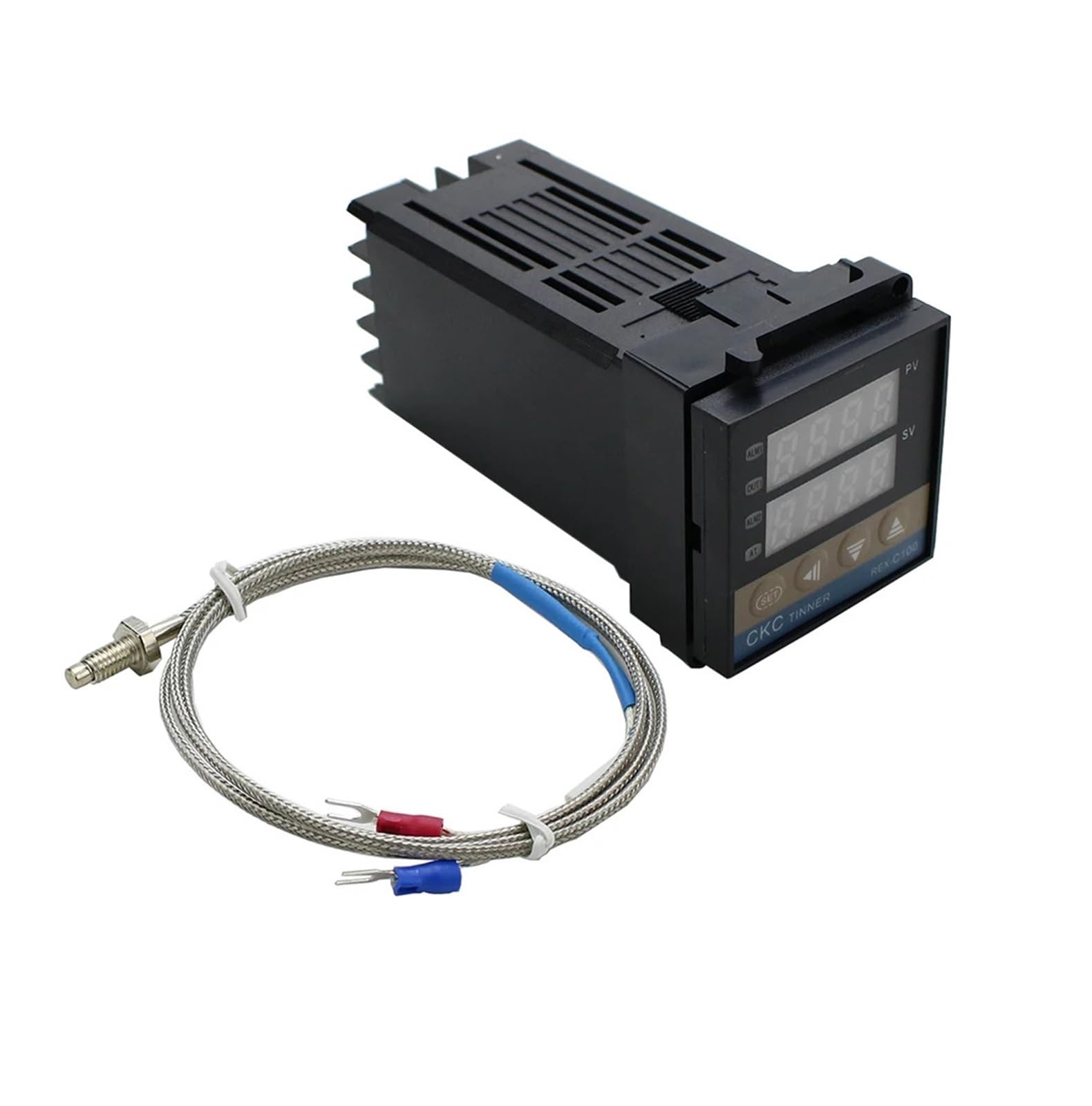 Thermostat numérique REX-C100 PID avec relais SSR 40A et sonde K