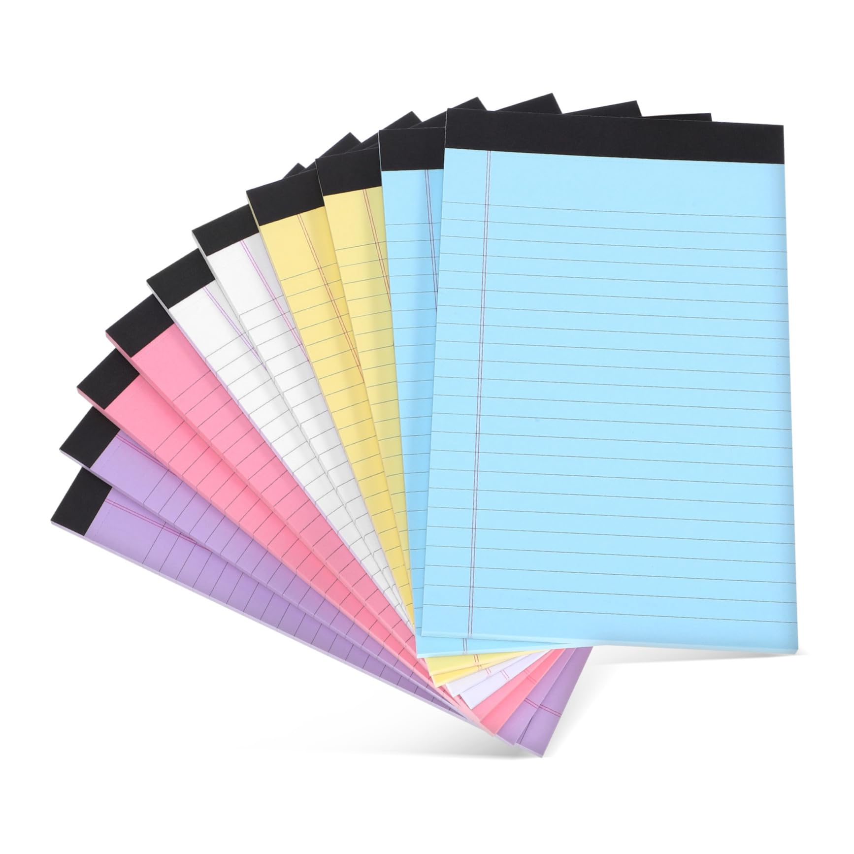 Lurrose Kleines Notizbuch Farbige Notizblöcke 10 Stück-Pack A5 Liniertes Papier Einschulung Feier mit 50 Blättern und Praktische Notizen für Bürobedarf