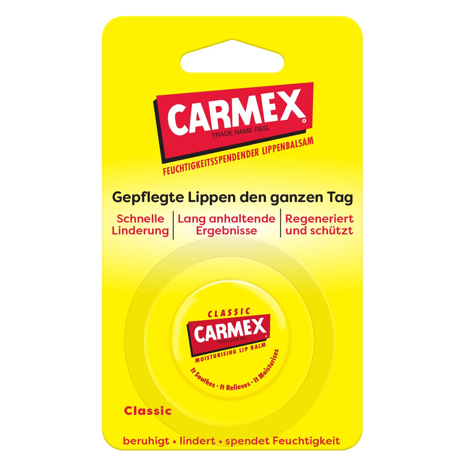 Carmex Classic - Bálsamo labial para labios (8 unidades de 7,5 g), el bálsamo labial médico original, hidratante, protector y calmante para labios secos y agrietados
