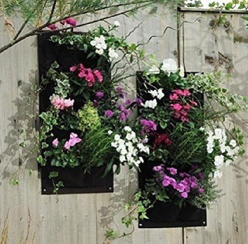 Amgate Gardens 4 Pocket Vertical Wall Garden Planter Wall-Mounted Plant ¡