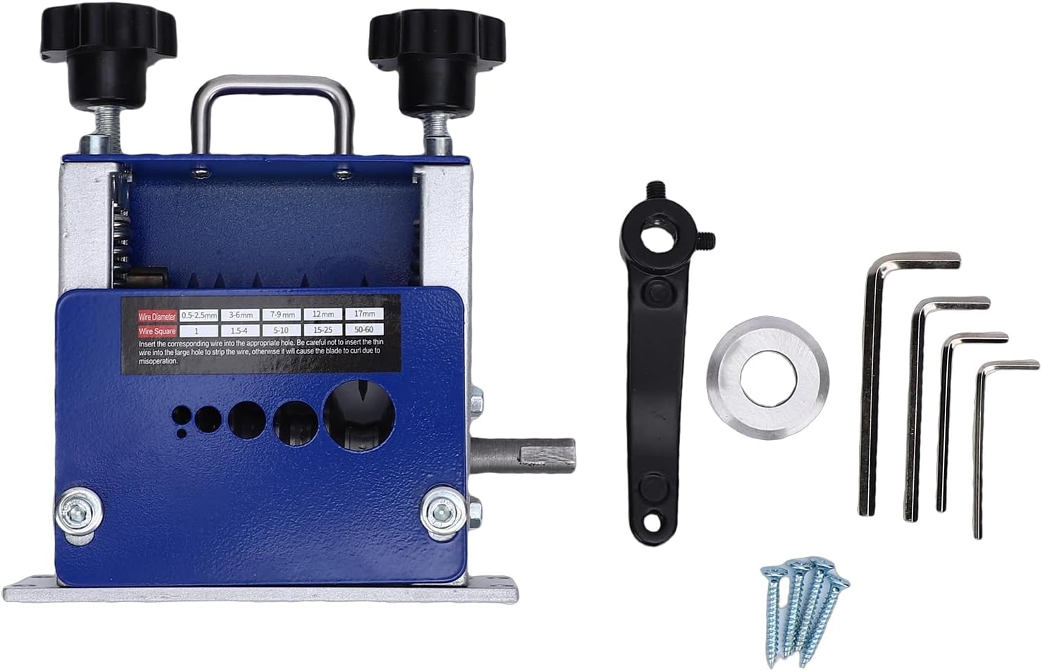 Drill Powered Hand Crank Wire Stripper Tool for 3.5mm 7mm 9mm 12mm 17mm Cables DIY Cable Copper Recycling Aluminum Iron