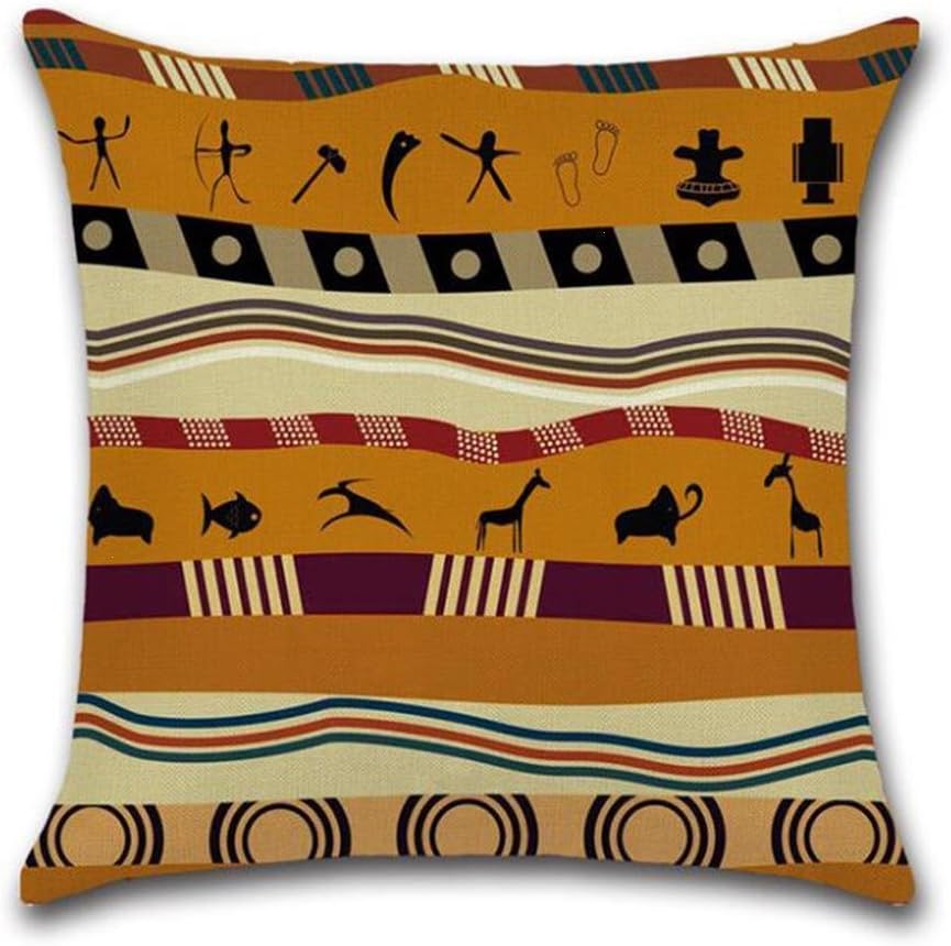 sevenuk 1 pc African printed ethnic ancient style pillowcase cushion cover Pillow Case ancient cushion cover