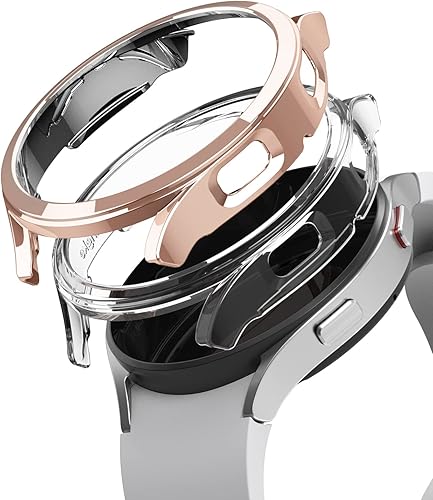 Ringke Funda delgada paquete de 2 compatible con Samsung Galaxy Watch 4 de 1.732 pulgadas, bisel Watch4 solo marco cubierta dura de policarbonato de