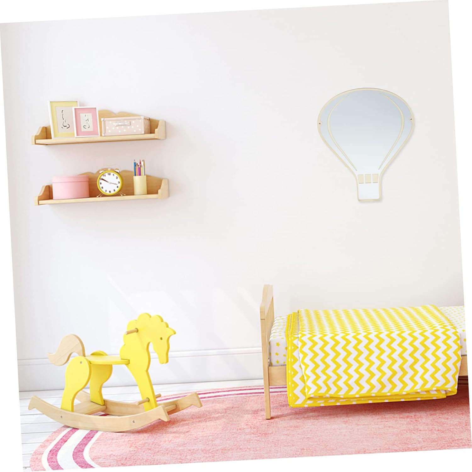 LIFKOME Non Glass Acrylic Mirror Sticker for Shatterproof Reflective Decal Easy Peel Stick Installation for Nursery Kindergarten Playroom Decor Brighten Any Room
