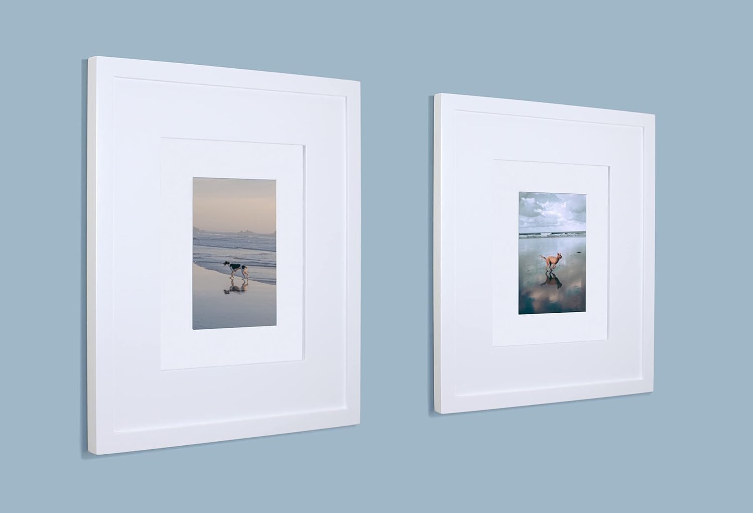 Fox Hollow Furnishings 11x14 Concealed Picture Frame Medicine Cabinet Without Mirror for Bathroom, Recessed in the Wall, Made in North America, Real Wood, NO MDF, Adjustable Shelves, Hidden, White