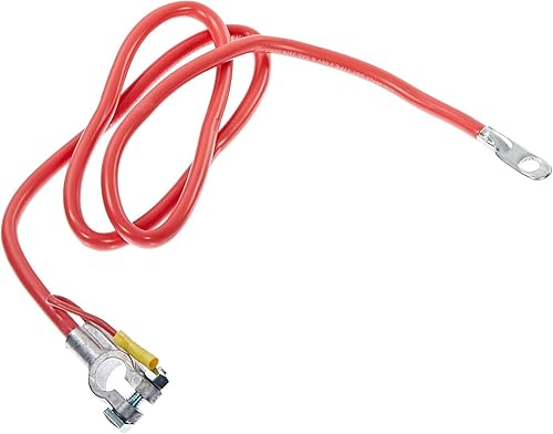 Deka Top Post - Cable de batería de 48 pulgadas, calibre 6, rojo, cable auxiliar individual (00299)