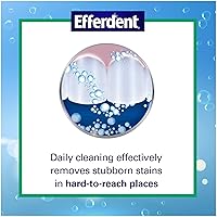 Vista 4 de Efferdent Tabletas de limpieza de retenedores, tabletas de limpieza de dentaduras para aparatos dentales, menta fresca y limpia, 44