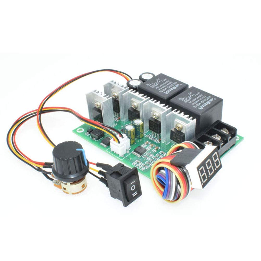 Controlador Pwm para Motor Dc Ajustable Reversible con Alta Eficiencia Ruido Regulador de Velocidad para Motores Pequeños Industriales