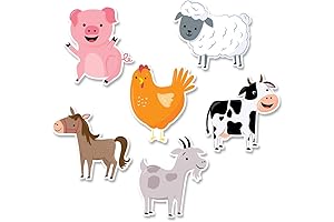 Farm Animal Cutouts, Large: Creative Teaching Press Farm Friends