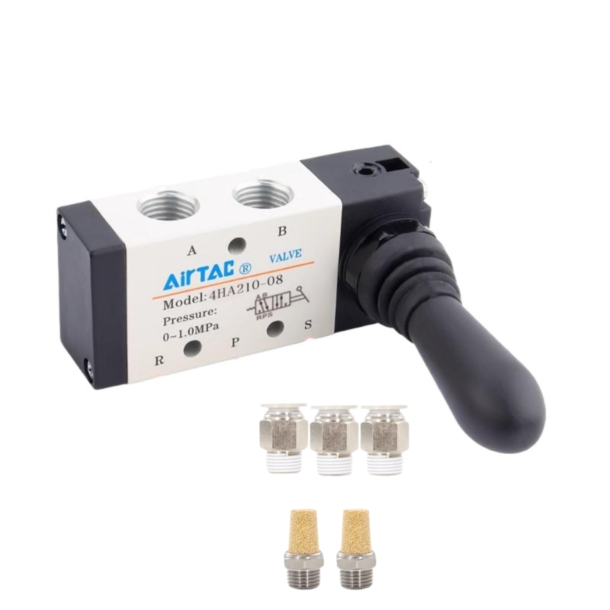 Hand Lever Valve AirTAC 4H210-08 1/4"PT 5/2 Way Manual Control Direct Acting Type Pneumatic Air — Amazon image 8