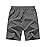 TBMPOY Men\'s Hiking Running 7 Shorts with Pockets Athletic Outdoor Sports Gym Running Short Zipper Pockets Steel Gray XXL