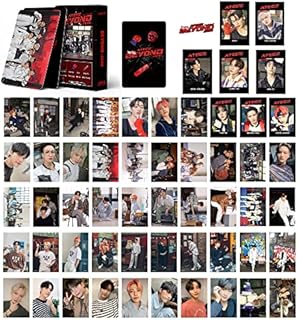 Kpop Ateez Lomo Cards 55Pcs ATEEZ 2022 BEYOND ZERO Album Cards Set Ateez Mini Photo Cards Kpop Ateez Merch Photocard Set Gift for Fans