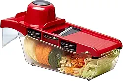 Mandoline Slicer Nicer Fatiador Cortador De Legumes 6 Em 1