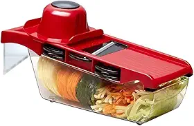 Mandoline Slicer Nicer Fatiador Cortador De Legumes 6 Em 1