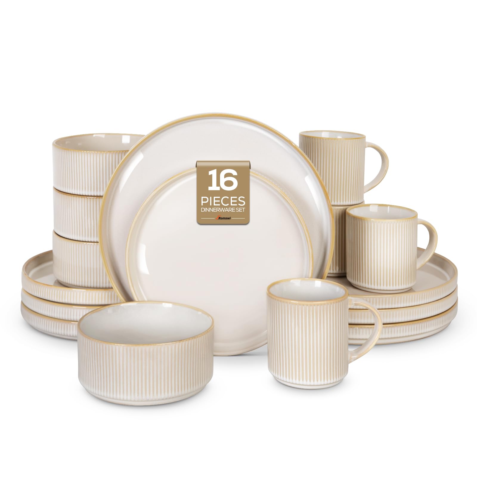 Romswi Stoneware Dinnerware Set