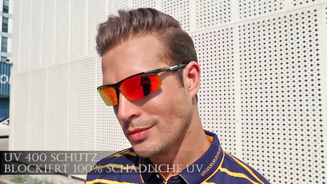 SIPLION Herren nachtsichtbrille Treiber Glasses Al-Mg Metallrahme 