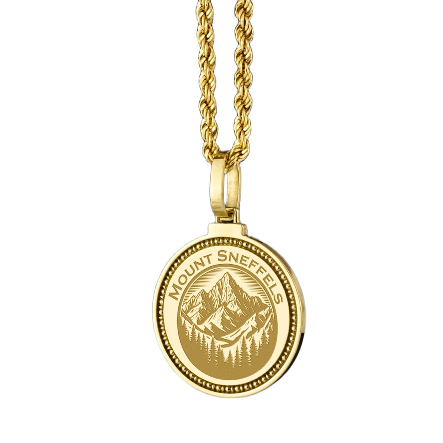 Collier pendentif rond symbole médical argent 925 mixte 45cm
