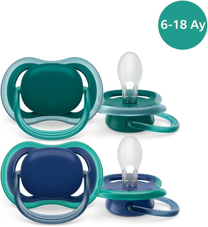 Philips Avent SCF085/31 Ultra Air Emzik 6-18 Ay 2'li Paket İndigo
