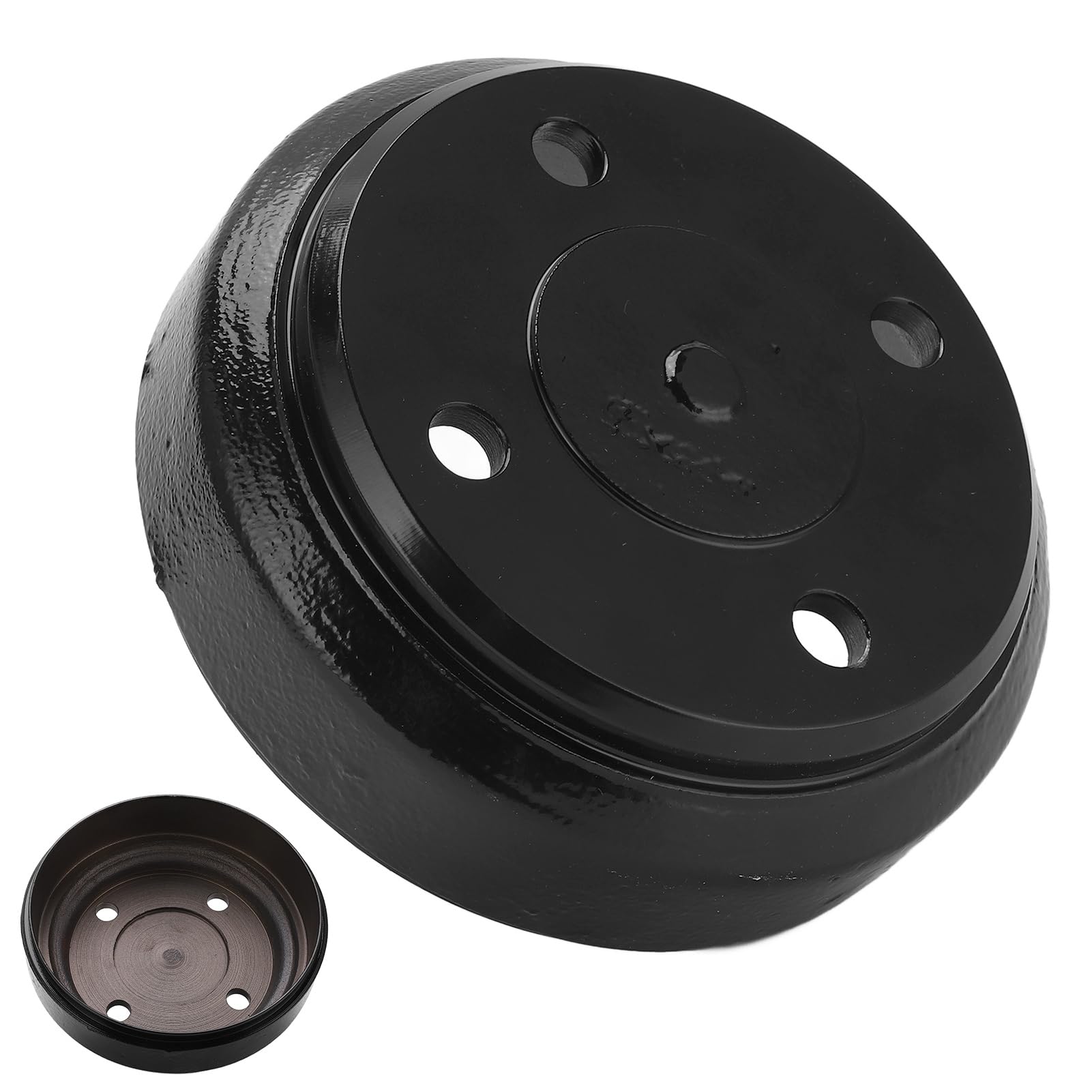 Tambor De Freno Trasero, 1017911‑01, Repuesto De Accesorio De Patrón De 4 Pernos De Tambor De Freno Trasero De Metal Negro Automático Para Club Car DS