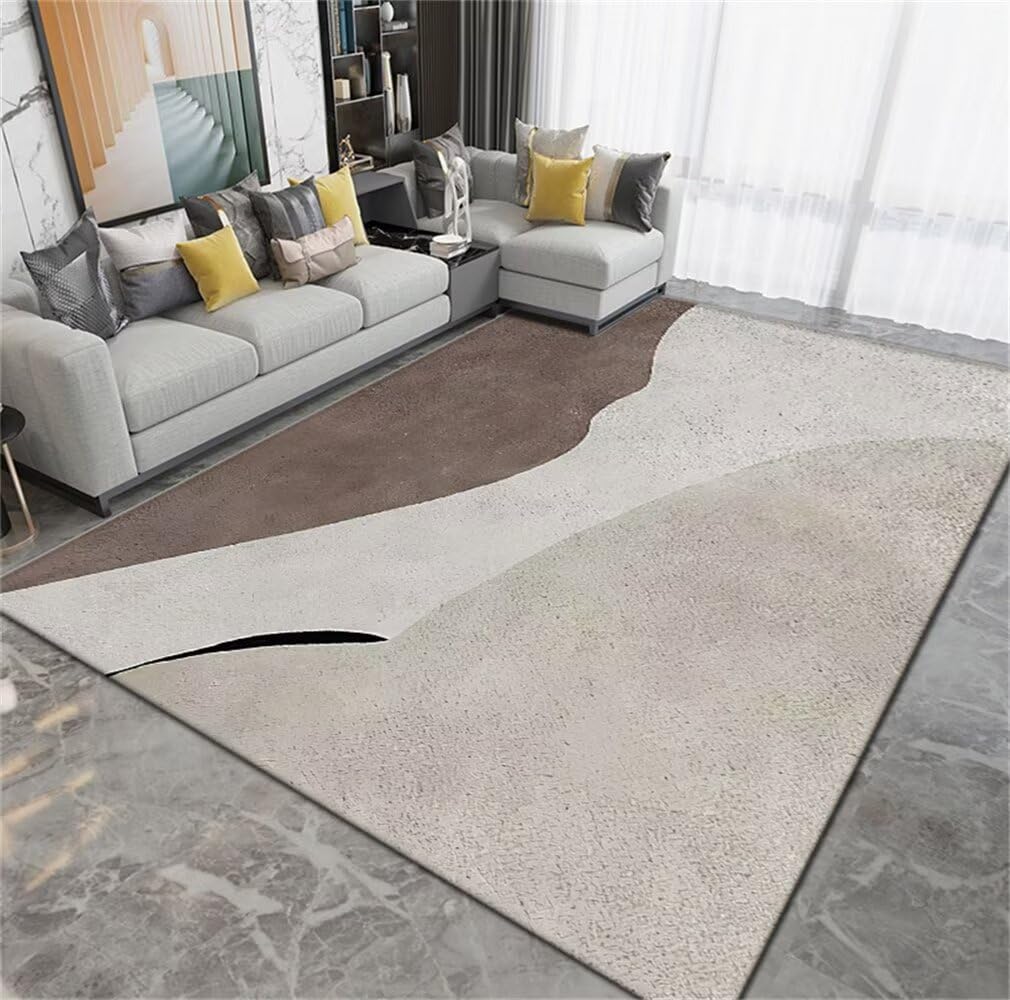 Tapis tout doux lavable et facile à nettoyer pour grand salon ou long couloir moderne