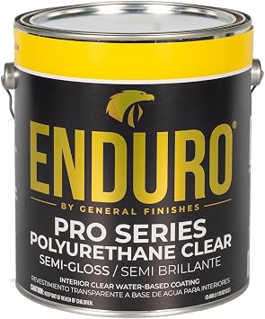 General Finishes Enduro Pro Series Clear Polyurethane, 1 Gallon, Semi-Gloss