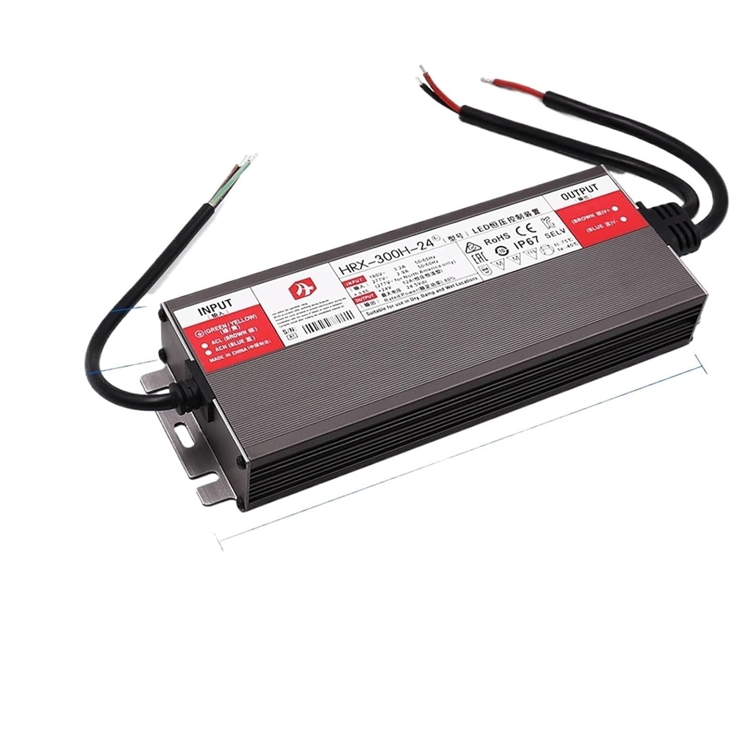 LED Driver AC/DC12V 24V IP67 Waterproof Lighting Outdoor Light 12V Power Supply 36W 60W 100W 150w 200W 300W 400W(150W,DC 12V)