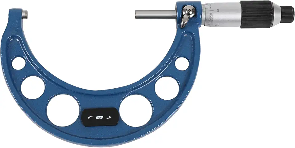 HFS (R) Micrômetro Externo com Alcance de 3 A 4 Polegadas - Ultra-Alta Precisão, Graduação de 0,0001 Polegadas